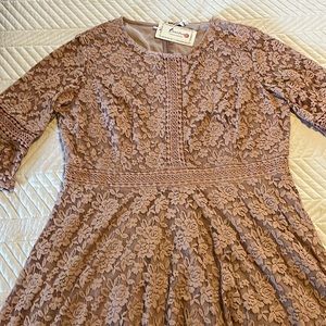 Lace Bridesmaid Vintage Formal Cocktail Party Swing Dresse